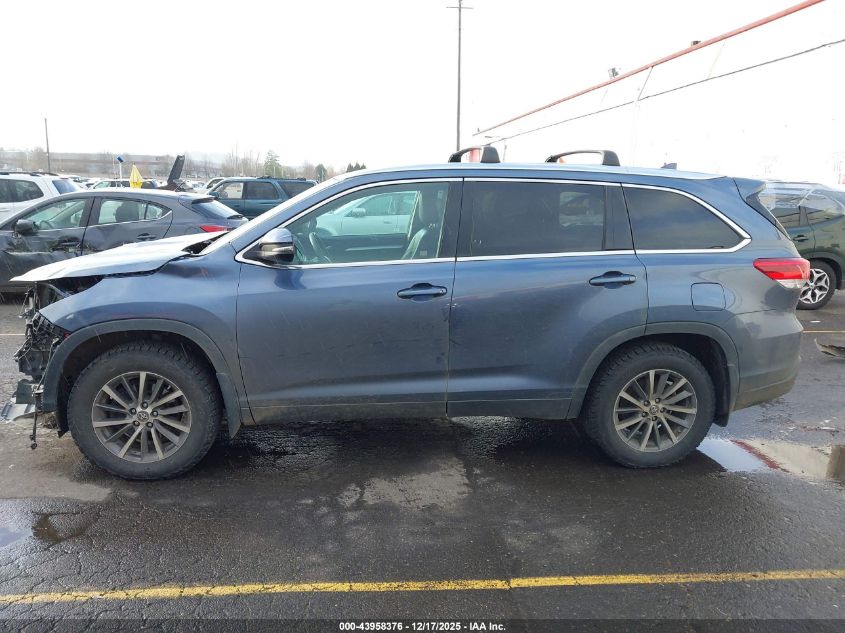 2019 Toyota Highlander Xle VIN: 5TDJZRFH3KS968265 Lot: 43958376