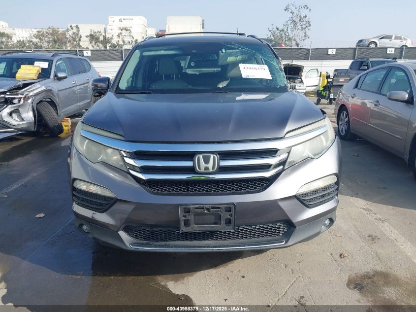 2017 Honda Pilot Touring VIN: 5FNYF6H90HB001721 Lot: 43958379