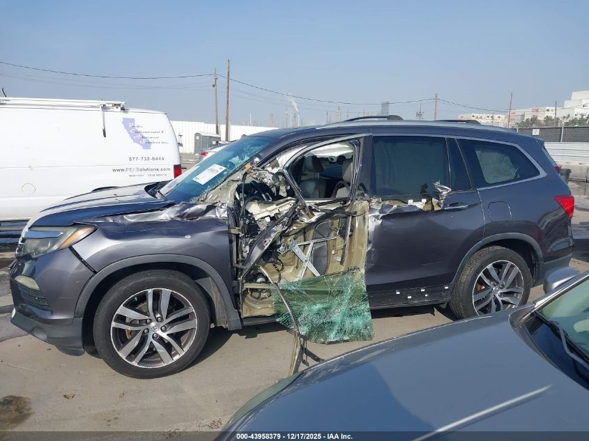 2017 Honda Pilot Touring VIN: 5FNYF6H90HB001721 Lot: 43958379