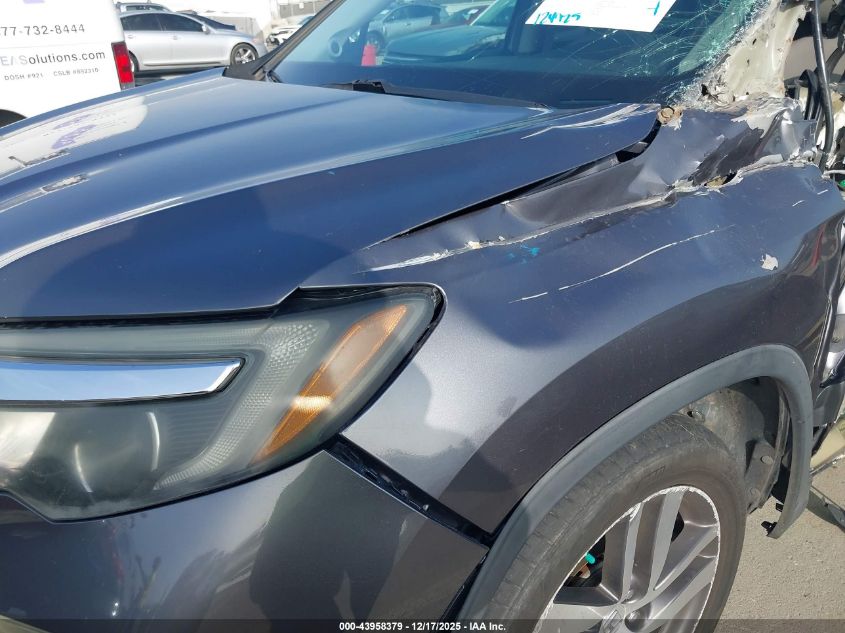 2017 Honda Pilot Touring VIN: 5FNYF6H90HB001721 Lot: 43958379