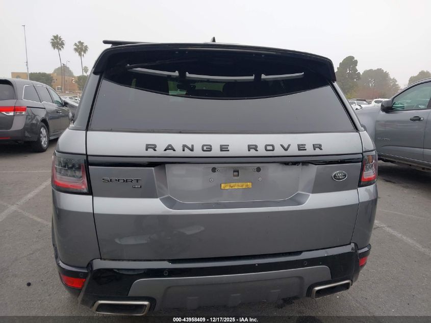 2020 Land Rover Range Rover Sport Hse Mhev VIN: SALWR2SU1LA716506 Lot: 43958409
