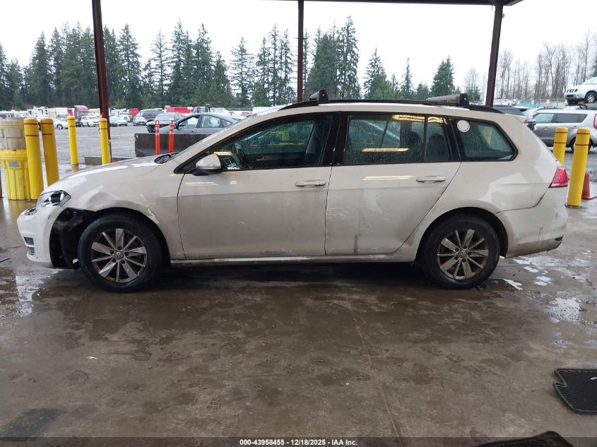 2016 Volkswagen Golf Sportwagen Tsi S 4-Door VIN: 3VWC17AU3GM503630 Lot: 43958455