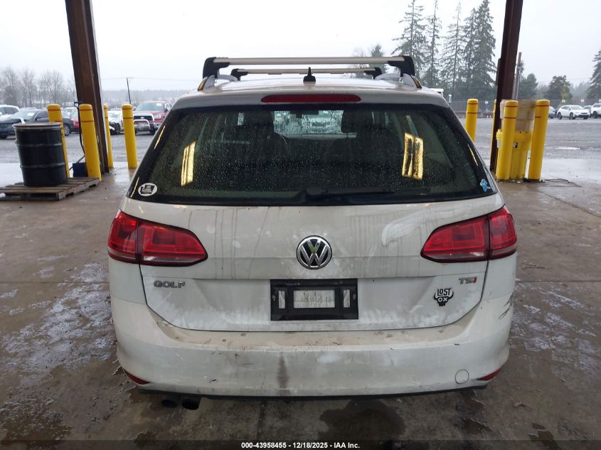 2016 Volkswagen Golf Sportwagen Tsi S 4-Door VIN: 3VWC17AU3GM503630 Lot: 43958455