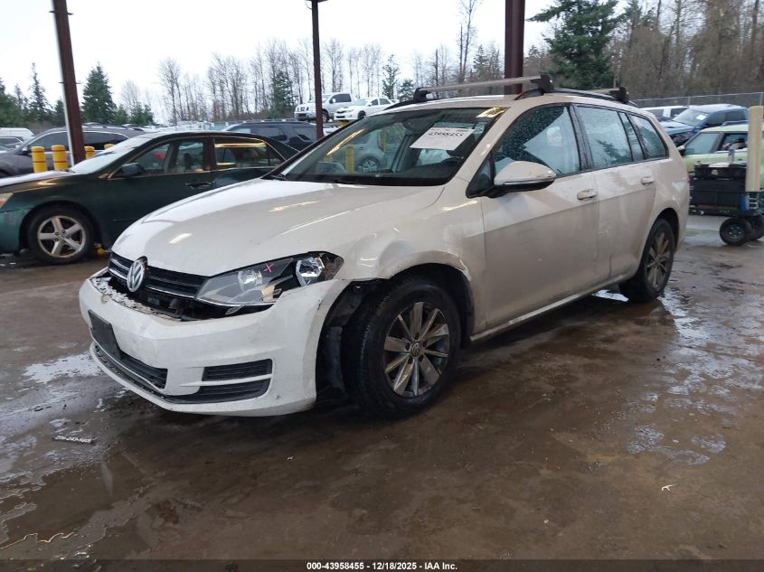 2016 Volkswagen Golf Sportwagen Tsi S 4-Door VIN: 3VWC17AU3GM503630 Lot: 43958455