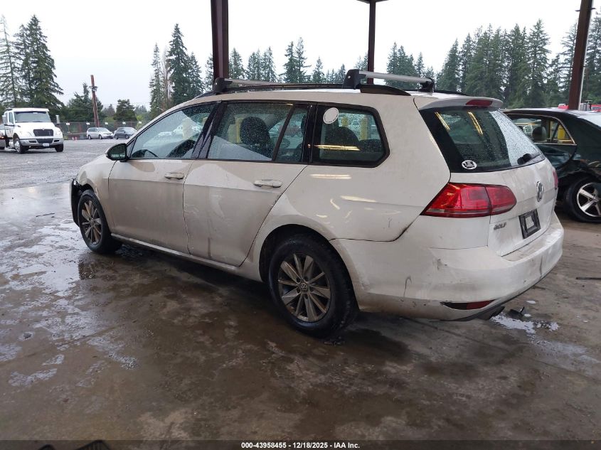 2016 Volkswagen Golf Sportwagen Tsi S 4-Door VIN: 3VWC17AU3GM503630 Lot: 43958455