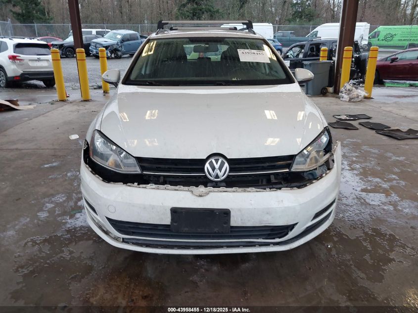 2016 Volkswagen Golf Sportwagen Tsi S 4-Door VIN: 3VWC17AU3GM503630 Lot: 43958455