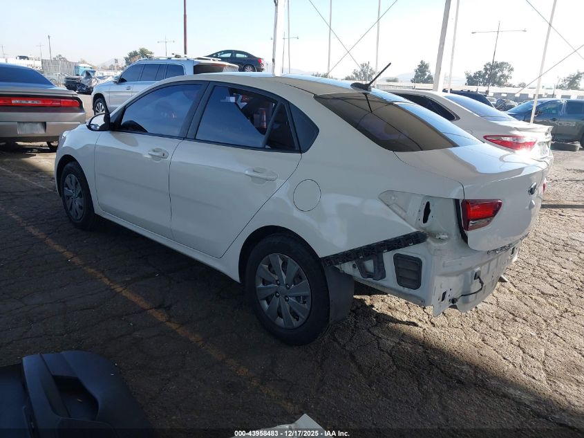 2020 Kia Rio S VIN: 3KPA24AD3LE312073 Lot: 43958483