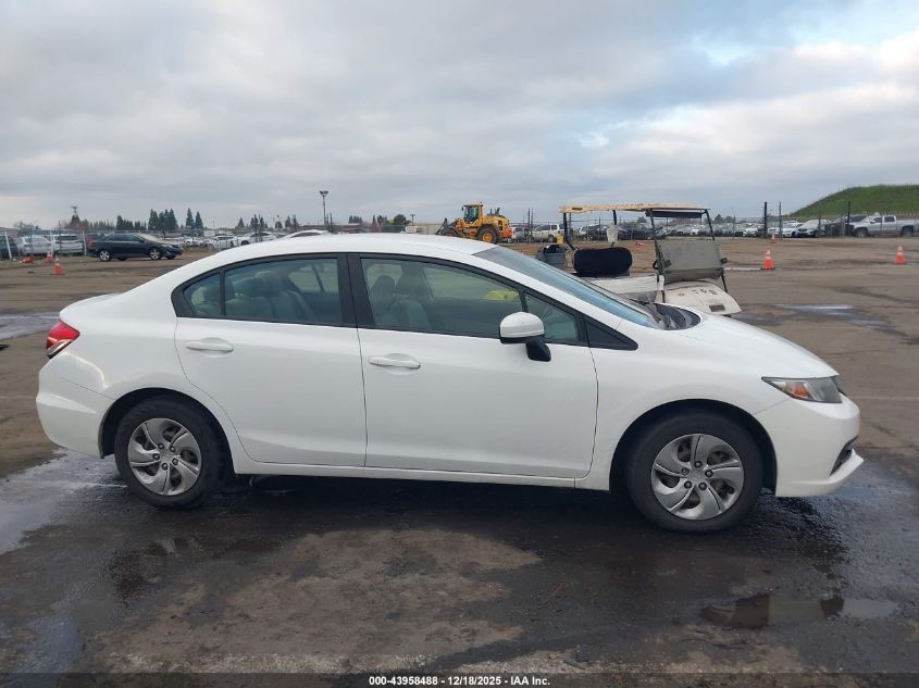 2014 Honda Civic Lx VIN: 19XFB2F54EE249645 Lot: 43958488