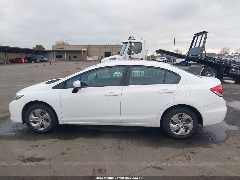 2014 Honda Civic Lx VIN: 19XFB2F54EE249645 Lot: 43958488