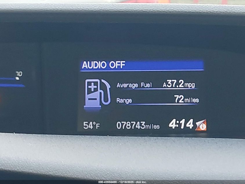 2014 Honda Civic Lx VIN: 19XFB2F54EE249645 Lot: 43958488