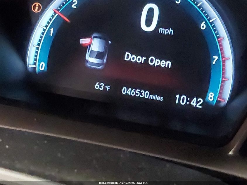 2020 Honda Civic Ex VIN: 19XFC1F32LE005849 Lot: 43958496