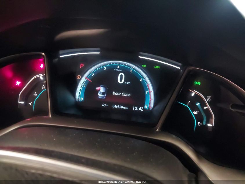 2020 Honda Civic Ex VIN: 19XFC1F32LE005849 Lot: 43958496