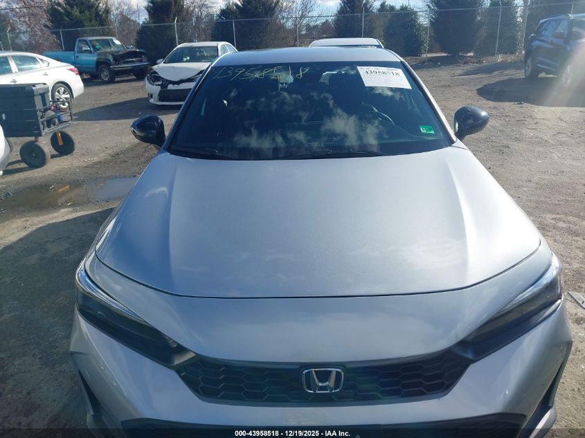 2025 Honda Civic Sedan Sport VIN: 19XFL2H86SE036552 Lot: 43958518