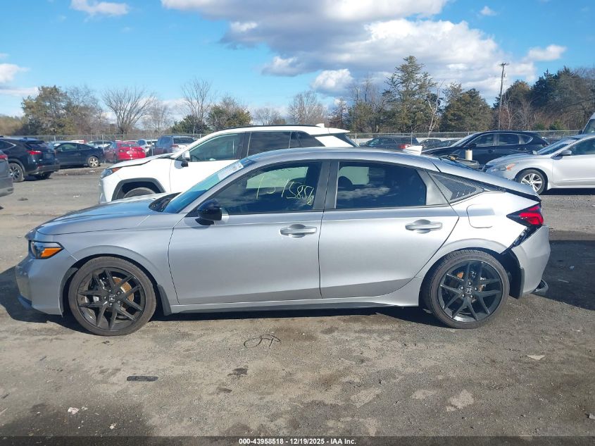 2025 Honda Civic Sedan Sport VIN: 19XFL2H86SE036552 Lot: 43958518