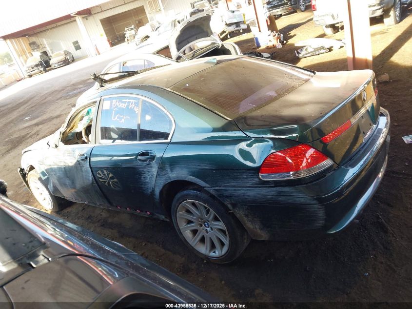 2002 BMW 745I VIN: WBAGL63492DP58189 Lot: 43958536