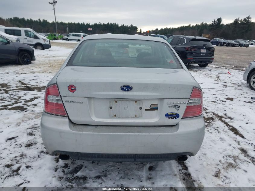 2005 Subaru Legacy 2.5I VIN: 4S3BL616557229200 Lot: 43958556