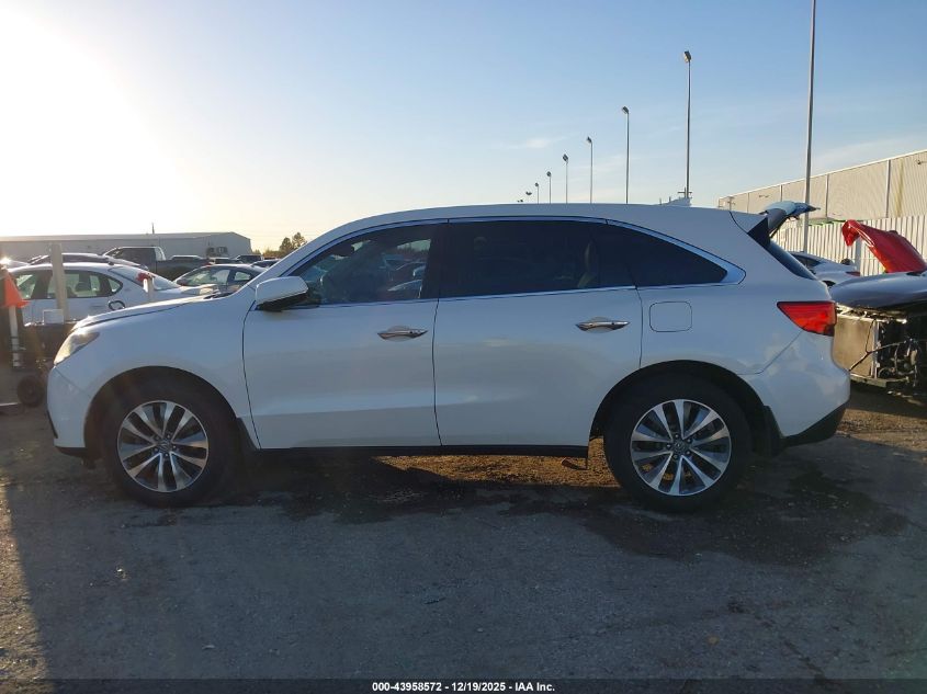 2015 Acura Mdx Technology Package VIN: 5FRYD3H47FB009433 Lot: 43958572