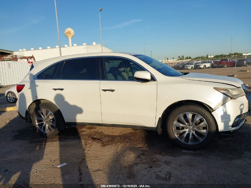 2015 Acura Mdx Technology Package VIN: 5FRYD3H47FB009433 Lot: 43958572