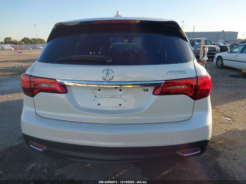 2015 Acura Mdx Technology Package VIN: 5FRYD3H47FB009433 Lot: 43958572