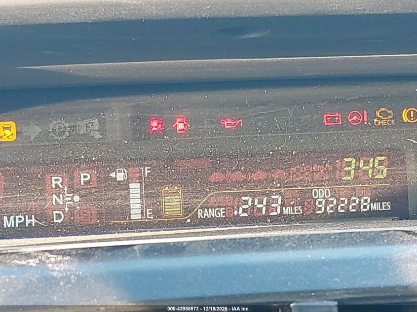 2012 Toyota Prius V Three VIN: JTDZN3EU2C3016967 Lot: 43958573