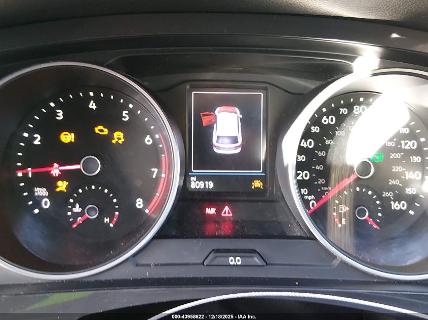 2019 Volkswagen Tiguan 2.0T S VIN: 3VV1B7AX2KM086299 Lot: 43958622