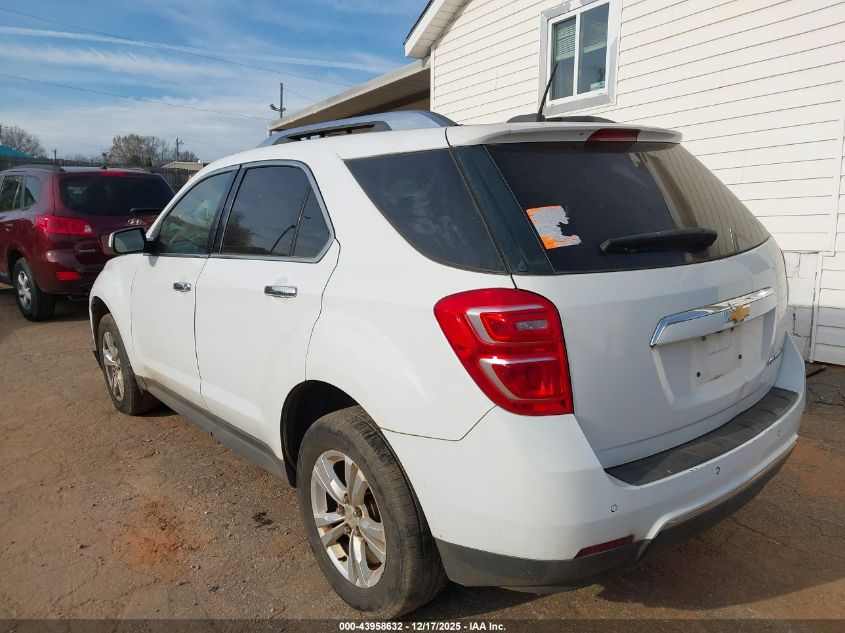 2016 Chevrolet Equinox Ltz VIN: 2GNALDEK9G1160655 Lot: 43958632