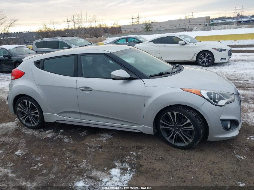 2016 Hyundai Veloster Turbo VIN: KMHTC6AE6GU250049 Lot: 43958647