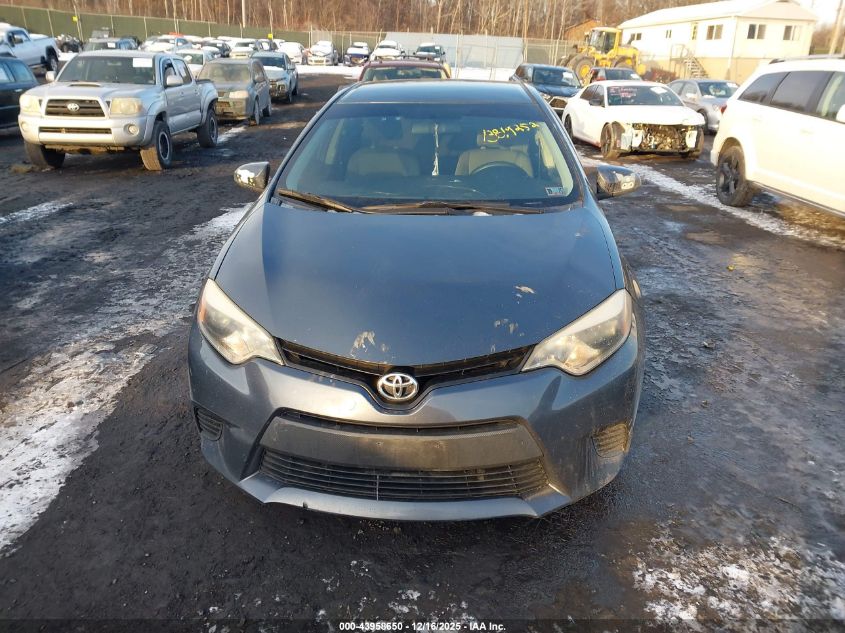2014 Toyota Corolla Le VIN: 5YFBURHE6EP160396 Lot: 43958650