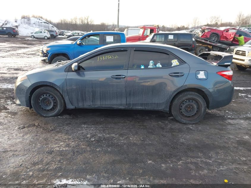 2014 Toyota Corolla Le VIN: 5YFBURHE6EP160396 Lot: 43958650