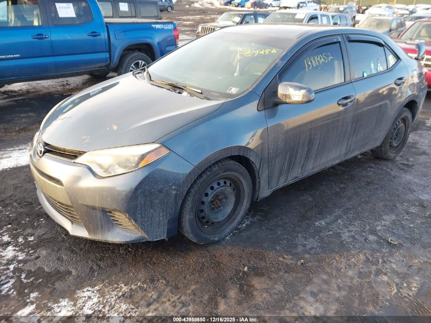 2014 Toyota Corolla Le VIN: 5YFBURHE6EP160396 Lot: 43958650