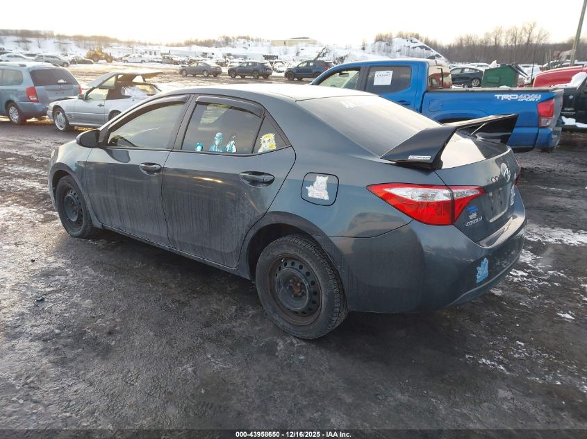 2014 Toyota Corolla Le VIN: 5YFBURHE6EP160396 Lot: 43958650