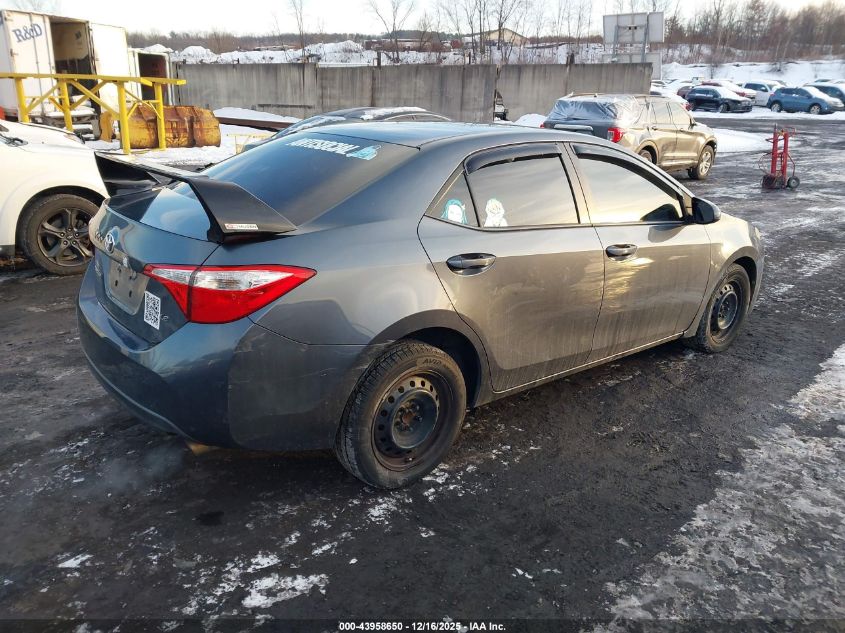 2014 Toyota Corolla Le VIN: 5YFBURHE6EP160396 Lot: 43958650