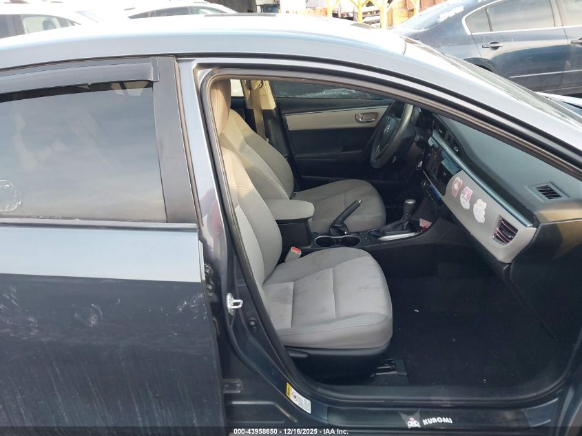 2014 Toyota Corolla Le VIN: 5YFBURHE6EP160396 Lot: 43958650