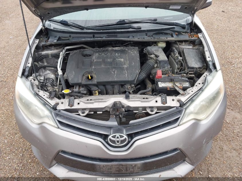 2015 Toyota Corolla Le VIN: 5YFBURHE4FP261213 Lot: 43958683