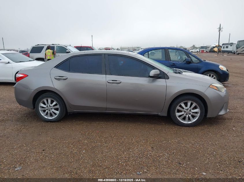 2015 Toyota Corolla Le VIN: 5YFBURHE4FP261213 Lot: 43958683