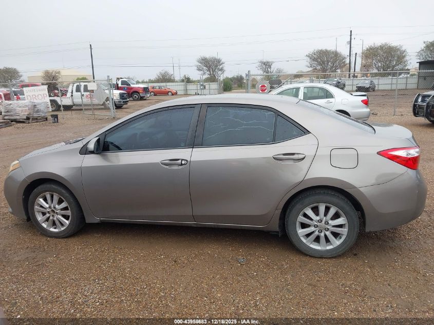 2015 Toyota Corolla Le VIN: 5YFBURHE4FP261213 Lot: 43958683