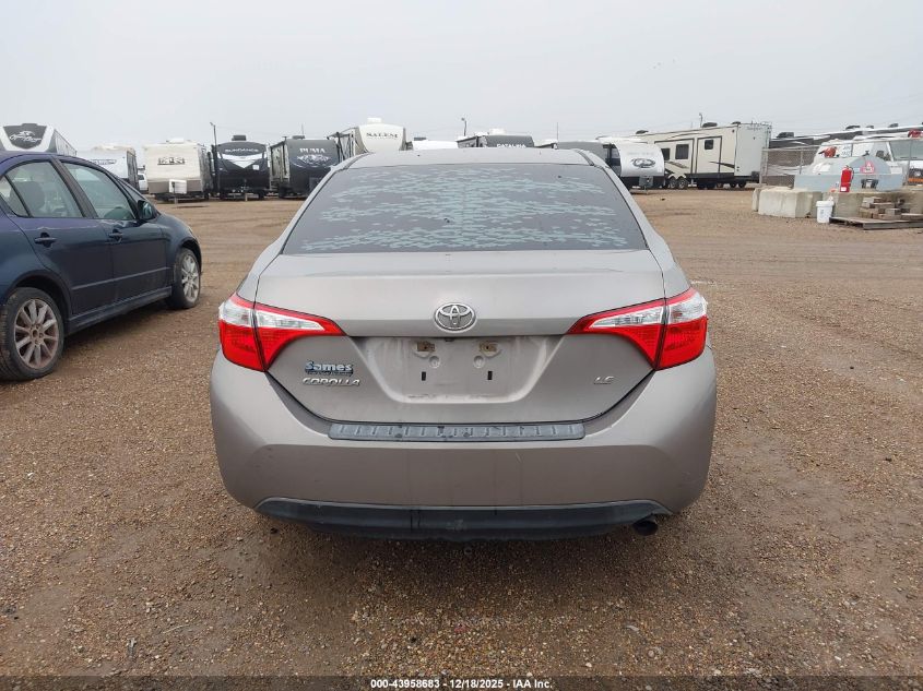 2015 Toyota Corolla Le VIN: 5YFBURHE4FP261213 Lot: 43958683