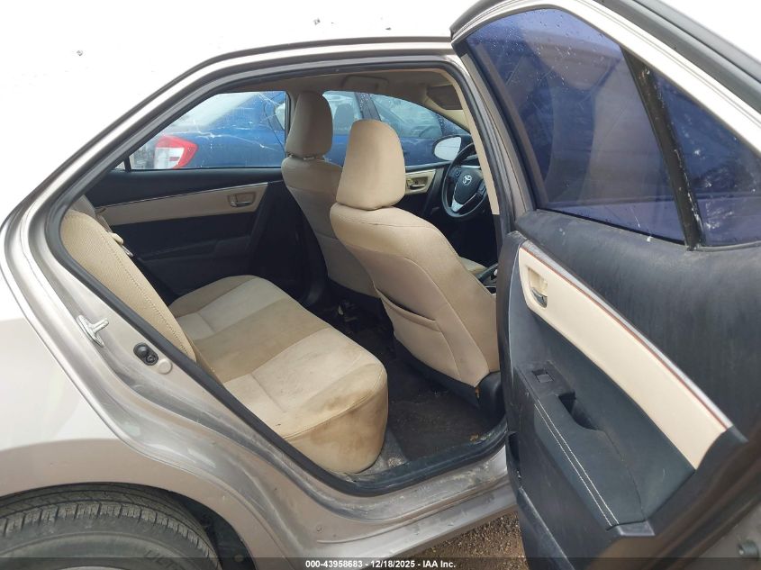 2015 Toyota Corolla Le VIN: 5YFBURHE4FP261213 Lot: 43958683