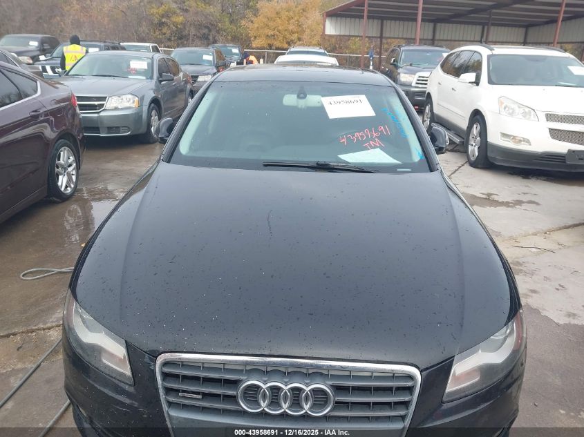 2009 Audi A4 2.0T Premium VIN: WAUSF78K79N035492 Lot: 43958691