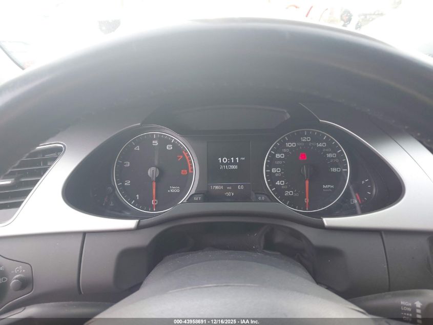 2009 Audi A4 2.0T Premium VIN: WAUSF78K79N035492 Lot: 43958691