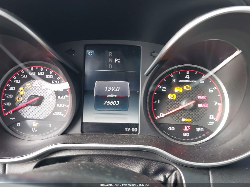 2016 Mercedes-Benz Amg C 63 S VIN: 55SWF8HB9GU100346 Lot: 43958738