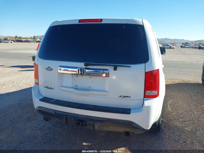 2012 Honda Pilot Ex-L VIN: 5FNYF4H59CB058641 Lot: 43958753