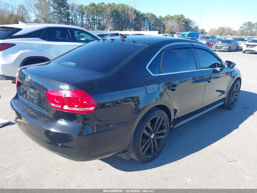 2012 Volkswagen Passat 2.5 2.5l Se Black Lot 111043958799 Vin 1VWBH7A37CC098754