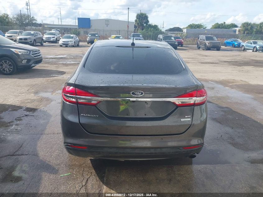 2018 Ford Fusion Se VIN: 3FA6P0HD7JR167847 Lot: 43958812