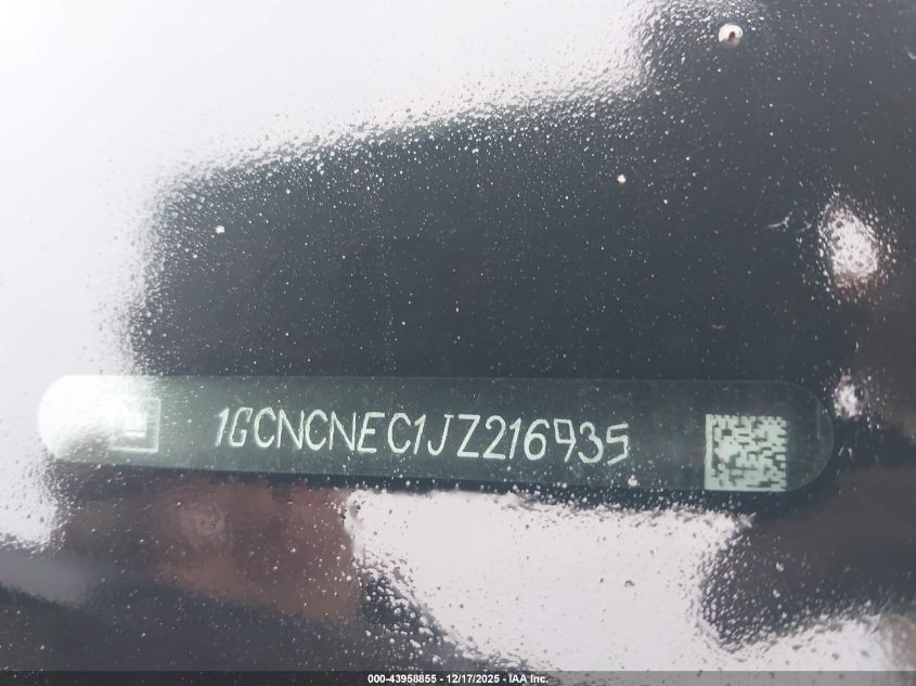 2018 Chevrolet Silverado 1500 Wt VIN: 1GCNCNEC1JZ216935 Lot: 43958855