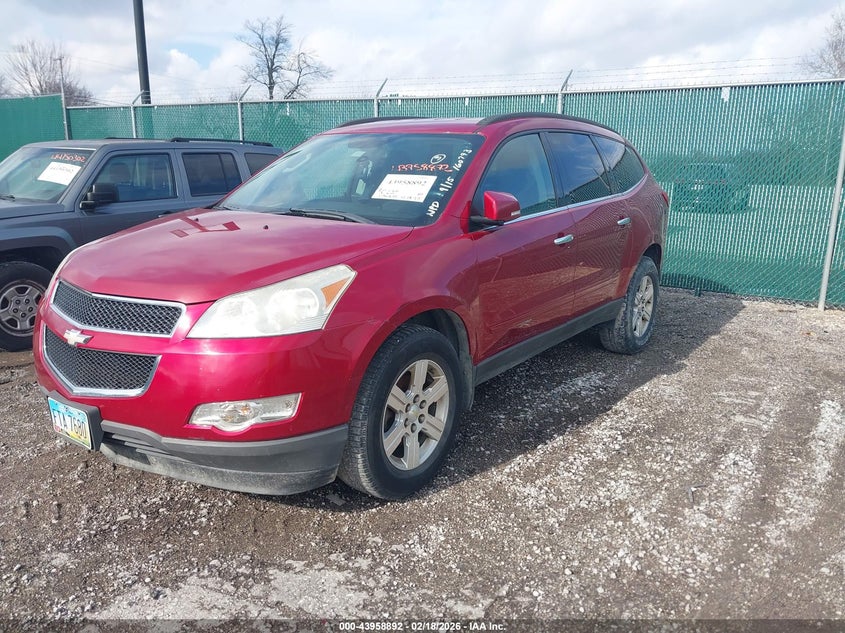 Vin: 1gnkrged1cj313356, lot: 44454550, chevrolet traverse 1lt 20122