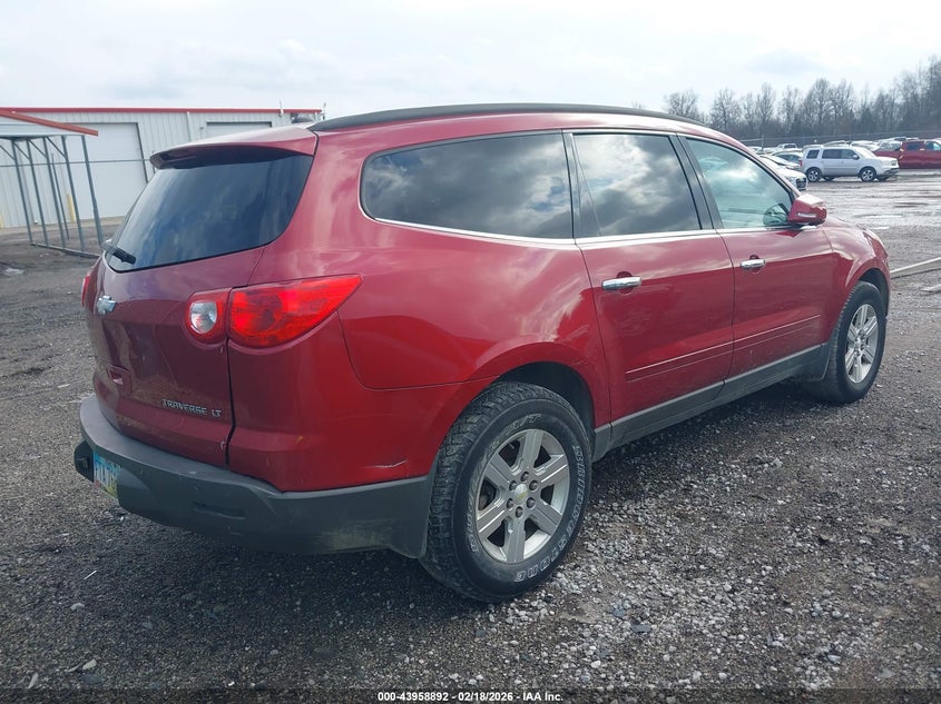 Vin: 1gnkrged1cj313356, lot: 44454550, chevrolet traverse 1lt 20124