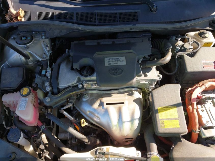 2014 Toyota Camry Hybrid Xle VIN: 4T1BD1FK2EU103489 Lot: 43958914