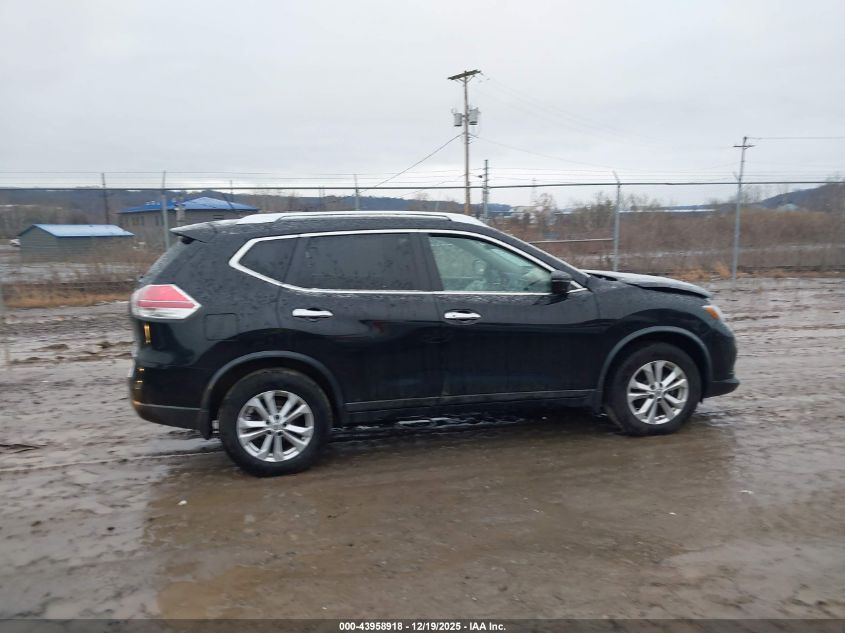 2016 Nissan Rogue Sv VIN: KNMAT2MV2GP702738 Lot: 43958918