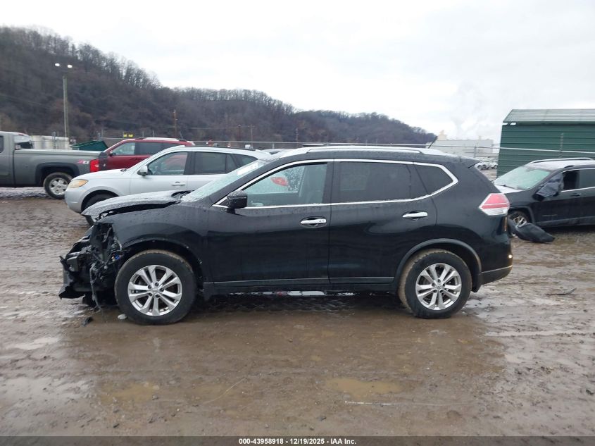 2016 Nissan Rogue Sv VIN: KNMAT2MV2GP702738 Lot: 43958918